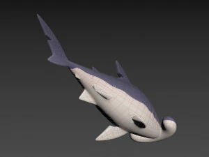 Character072 Bonnet Head Shark 3D Model