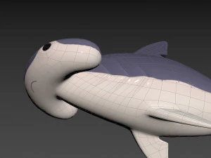 Character072 Bonnet Head Shark 3D Model