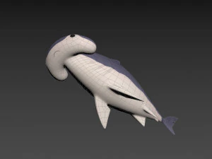 Character072 Bonnet Head Shark 3D Model