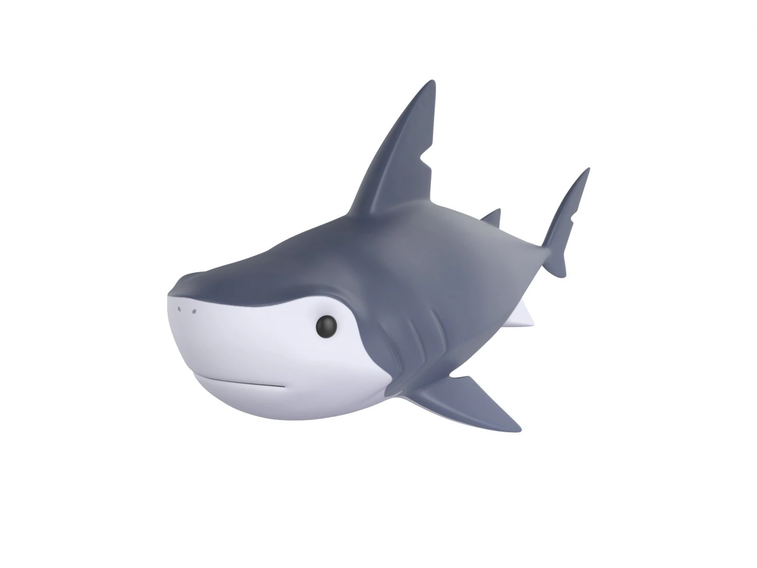 Character073 Shark 3D Model .c4d .max .obj .3ds .fbx .stl .blend 