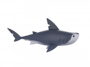 Character073 Shark 3D Model
