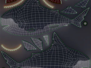 Character073 Shark 3D Model