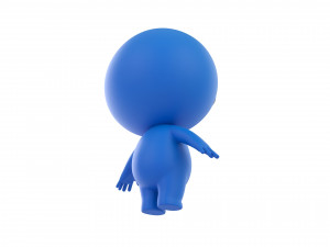Character074 Blue Guy Model 3D