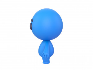 Character074 Blue Guy Model 3D