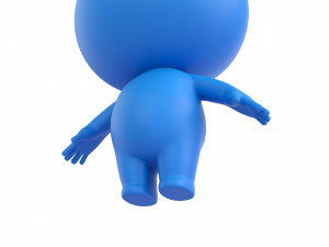 Character074 Blue Guy Model 3D
