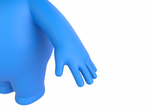Character074 Blue Guy Model 3D