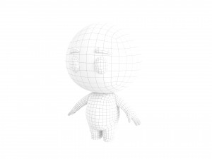 Character074 Blue Guy Model 3D