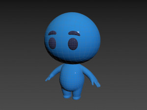 Character074 Blue Guy Model 3D