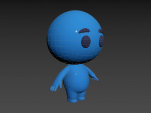 Character074 Blue Guy Model 3D