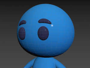 Character074 Blue Guy Model 3D