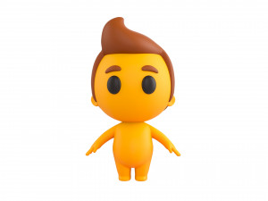 Character075 Little Man 3D Model