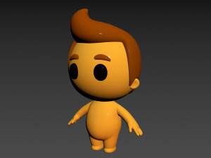 Character075 Little Man 3D Model