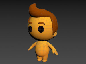 Character075 Little Man 3D Model