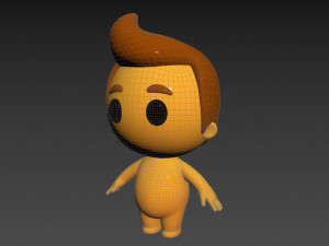 Character075 Little Man 3D Model