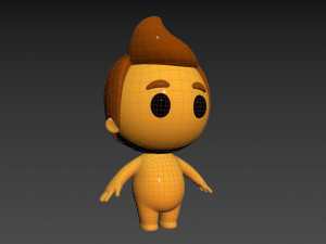 Character075 Little Man 3D Model