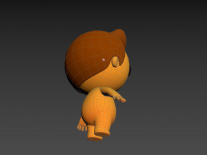 Character075 Little Man 3D Model