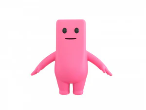 Character076 마스코트 3D 모델