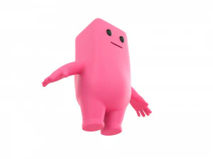 Character076 마스코트 3D 모델