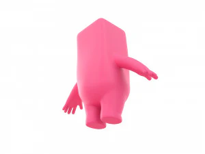 Character076 마스코트 3D 모델