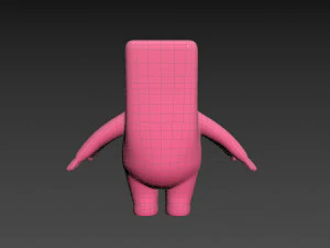 Character076 마스코트 3D 모델