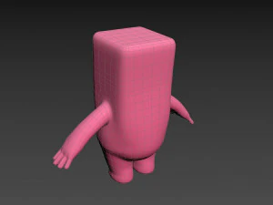 Character076 마스코트 3D 모델