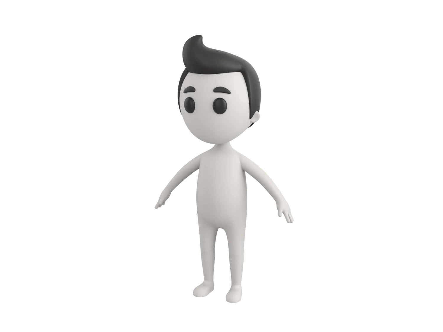 Character077 Man 3D Model .c4d .max .obj .3ds .fbx .stl .blend 