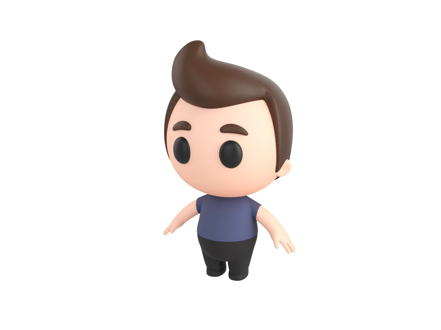 Character079 Man 3D Model .c4d .max .obj .3ds .fbx .stl .blend 