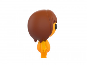 Character080 Little Girl 3D Model