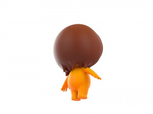 Character080 Little Girl 3D Model