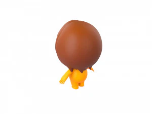 Character080 Little Girl 3D Model