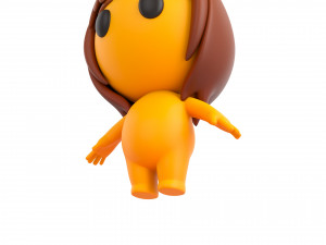 Character080 Little Girl 3D Model