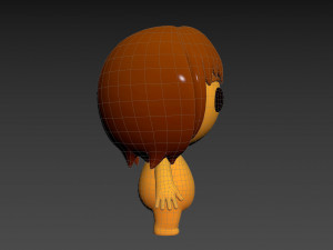 Character080 Little Girl 3D Model