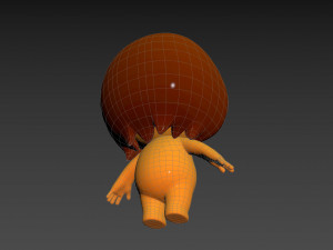 Character080 Little Girl 3D Model