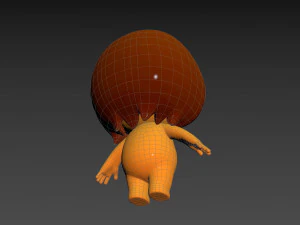 Character080 Little Girl 3D Model