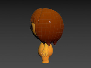 Character080 Little Girl 3D Model