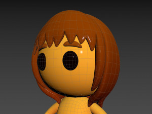 Character080 Little Girl 3D Model