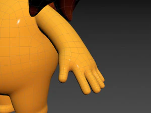 Character080 Little Girl 3D Model