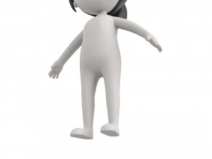 キャラクター081 女の子 3Dモデル