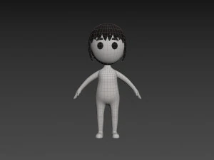 キャラクター081 女の子 3Dモデル