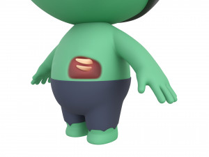 Character082 Zombie Modello 3D