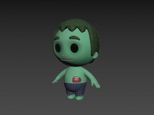 Character082 Zombie Modello 3D