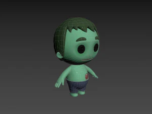 Character082 Zombie 3D Model