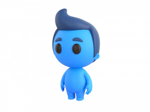 Character083 Rigged Little Man 3D Model