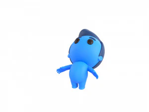 Character083 Rigged Little Man 3D Model