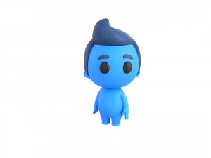 Character083 Rigged Little Man 3D Model