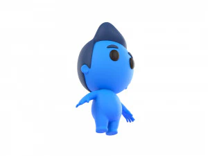 Character083 Rigged Little Man 3D Model