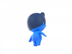 Character083 Rigged Little Man 3D Model