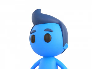 Character083 Rigged Little Man 3D Model