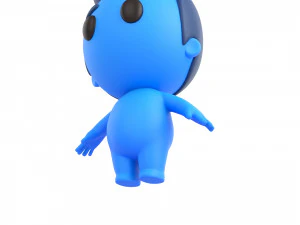 Character083 Rigged Little Man 3D Model