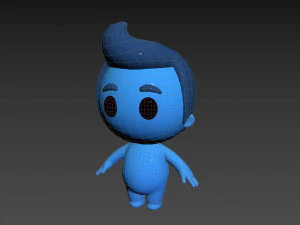 Character083 Rigged Little Man 3D Model